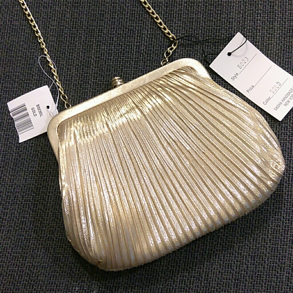 Gold handbag